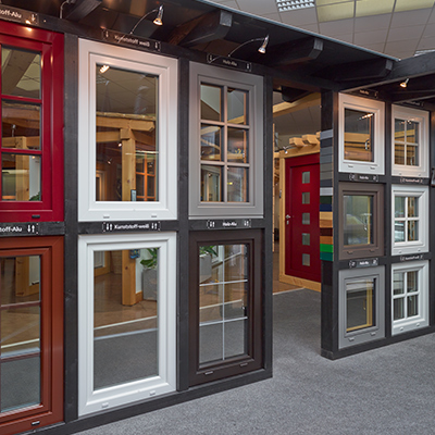 Fenstermodelle in Ausstellung